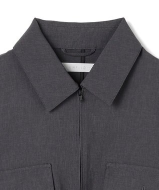 UNFILO MENS 【OCEANS YouTube 掲載/男女兼用】WOOL TOUCH 機能美シャツブルゾン チャコール