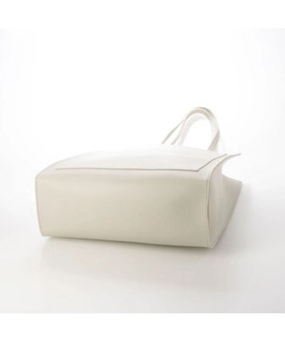 UNBILLION cachecache WEB限定シンセティックレザーフロントポケットトート ライトグレー