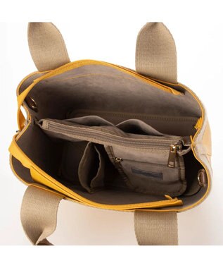 UNBILLION cachecache テープディテール2wayパーテーショントート イエロー