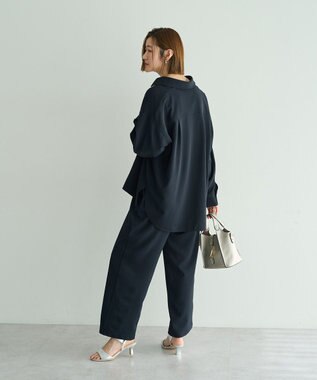 YECCA VECCA 【2点SET】スキッパーデザインセットアップ Navy