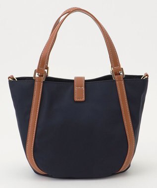 LA BAGAGERIE ひねり金具付きエレガンストート　SSサイズ ネイビー