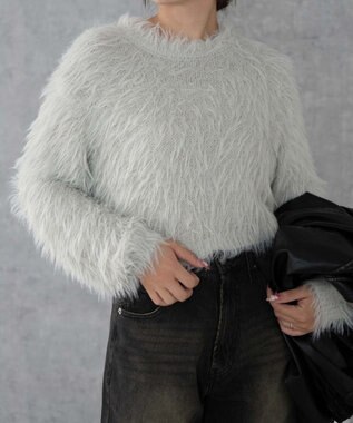 WEGO シャギーショートPO ライトグレー