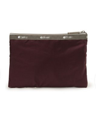 LeSportsac CLASSIC 3 ZIP POUCH/ラッシュメドウ/バーガンディC ラッシュメドウ/バーガンディC