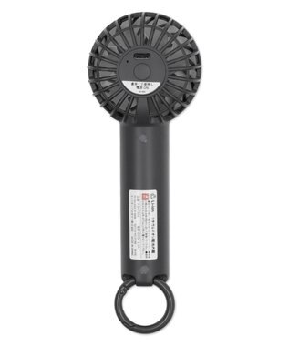 WEGO 【冷却/携帯扇風機/熱中症対策】カラビナ付ハンディファン ダークグレー