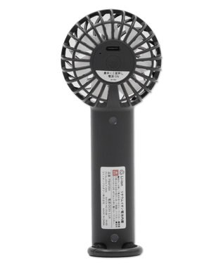 WEGO 【冷却/携帯扇風機/熱中症対策】カラビナ付ハンディファン ダークグレー