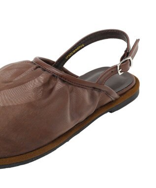 AMERICAN HOLIC チュールフラットシューズ Brown
