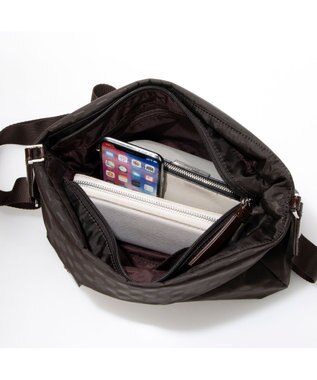 Y'SACCS Polka Dots 口折れショルダー チョコ