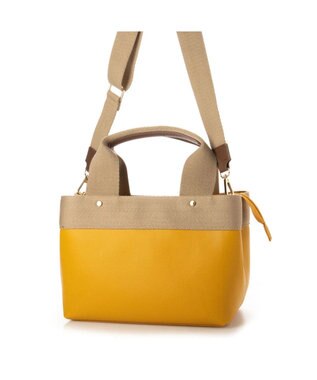 UNBILLION cachecache テープディテール2wayパーテーショントート イエロー