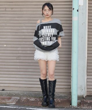 WEGO ２WAYグラフィックワンショルBIGT 柄6