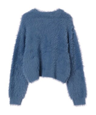 Green Parks ・Ｐｅｔｉｔ　Ｆｌｅｕｒ　シャギーニットカーディガン Blue