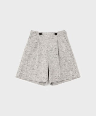 GRACE CONTINENTAL ツイードタックショートパンツ グレー