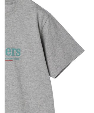 earth music&ecology Ｌｅｅ×ｅ．ｍ．ａ．ｅ　ＬＯＧＯ　Ｈ／Ｓ　ＴＥＥ Gray Mixture