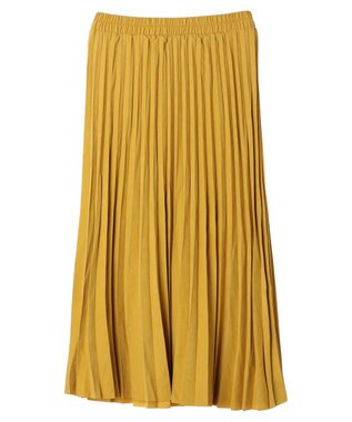 CRAFT STANDARD BOUTIQUE ピーチアコーディオンプリーツスカート Yellow