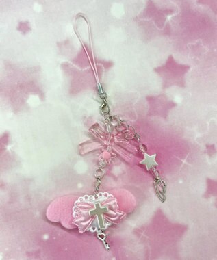 WEGO クロスエンジェルキーホルダー ピンク