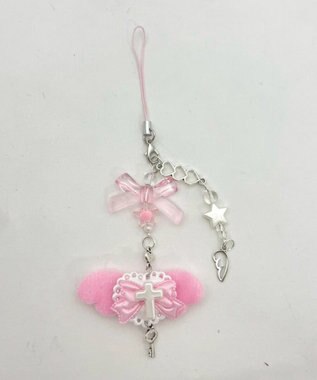 WEGO クロスエンジェルキーホルダー ピンク