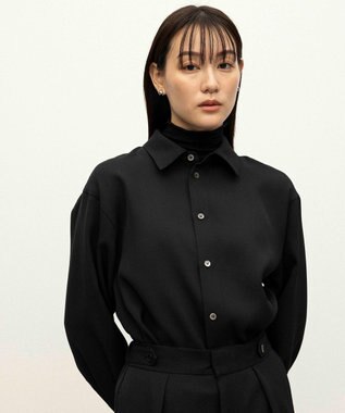 NAVE 【ReNAVE】ウォッシャブルツイル シャツ ブラック系