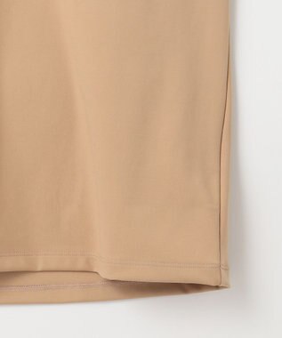 PW CIRCULUS 【MEN】【ストレッチ / UVケア】バックメッシュロゴ モックネック シャツ ベージュ