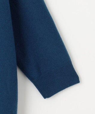 自由区 L 【洗える】ソフトウールハイゲージ  コーディガン ブルー系