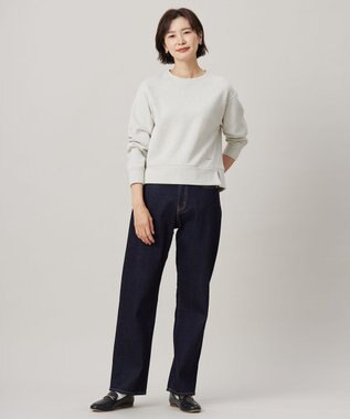 J.PRESS LADIES 【WEB限定カラーあり】ラメ裏毛 カットソー オートミール系