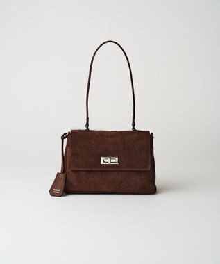 russet スエードフラップミニトートバッグ(CE-1722-WEB) D.Brown