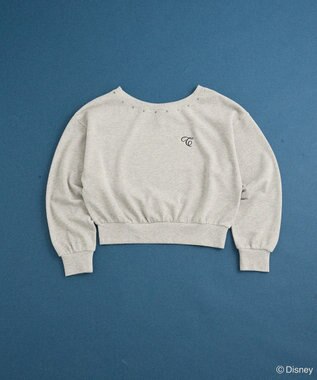 Green Parks １０１匹わんちゃん／クルエラオフショルスウェット Gray Mixture