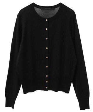 YECCA VECCA ラメ混クルーネックカーディガン Pink