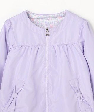 ANY KIDS 【フード取り外し/洗濯機可能】撥水加工リバーシブルゾン ラベンダー