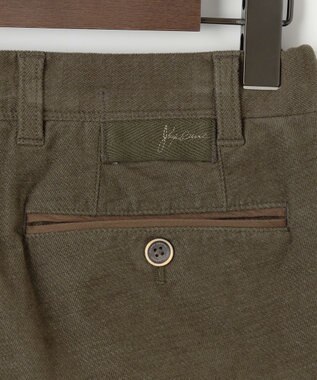 JOSEPH ABBOUD 【キングサイズ・ウエストも伸びる！/ストレッチ/暖かい/オーガニック】オーガニックカルゼストレッチ パンツ カーキ系