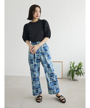 Green Parks ・ＳＵＧＡＲ　ＳＰＯＯＮ　フハクドットスリーブＴＥＥ Black