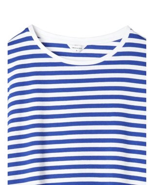 AMERICAN HOLIC Ｄａｉｌｙ　クルーネックカットプルオーバー Border Blue