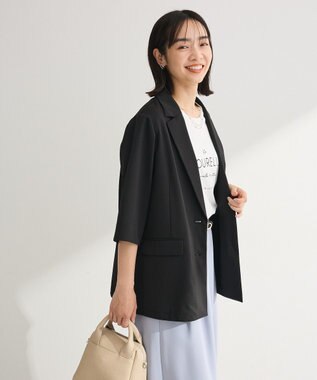 Green Parks シングル半袖ジャケット Black