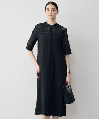 ICB L Vi/Nyライトタフタ エンブロイダリーワンピース