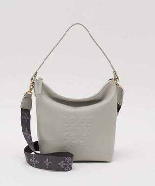 russet 《WEB限定》スタンダードミニショルダーバッグ <エンボスモノグラム>(CE-1718-WEB) L.Gray