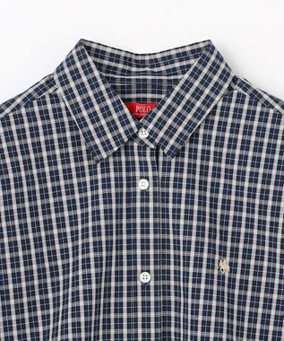 ANY 【POLO BCS別注】プレッピークロップドシャツ ブラックチェック