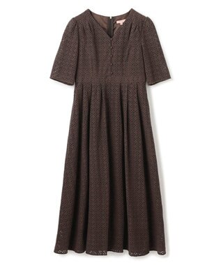 TOCCA 【洗える・消臭】FLOWER OF ZELLIGE ドレス コーヒーブラウン