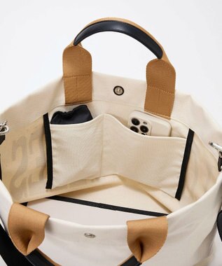 TOPKAPI 【Breath TOPKAPI】シティ プリント キャンバス 2way トートバッグ / A4対応 オフ