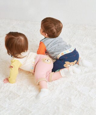 MIKI HOUSE HOT BISCUITS 【70-100cm】 8分丈スパッツ インディゴブルー