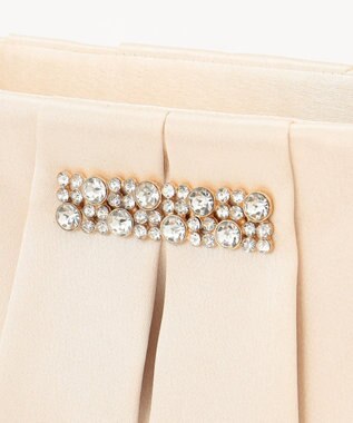 ANY SIS 【2WAY】ビジュー調タック パーティバッグ ゴールド系