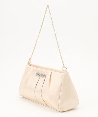 ANY SIS 【2WAY】ビジュー調タック パーティバッグ ゴールド系