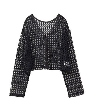 Green Parks ・ＳＵＧＡＲ　ＳＰＯＯＮ　２ｗａｙフラワーメッシュカーデ Black