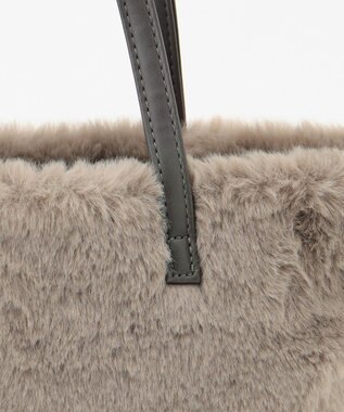 ANY ラウンドファーバッグ モカ