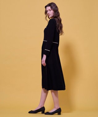 TOCCA BI-COLOR KNIT DRESS ニットドレス ブラック系