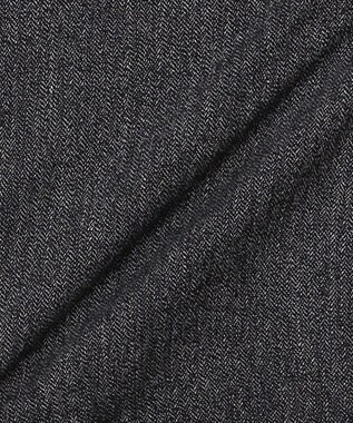 JOSEPH ABBOUD 【キングサイズ・ウエストも伸びる!オーガニックコットン使用】ムリネへリンボンストレッチ パンツ グレー系