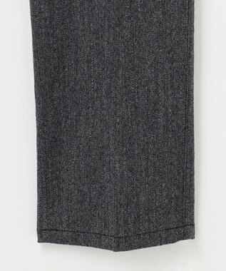 JOSEPH ABBOUD 【キングサイズ・ウエストも伸びる!オーガニックコットン使用】ムリネへリンボンストレッチ パンツ グレー系