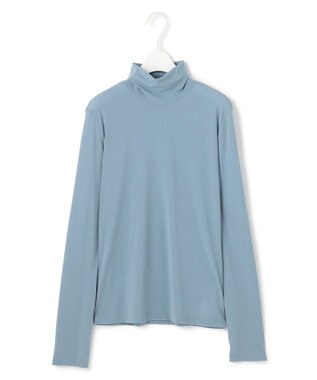 ICB 【洗える】 パウダリーチュール ハイネックトップス ブルーシェイド系