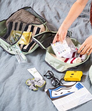 LeSportsac PACKING POUCH SET/フロスティグリーン/サンダー フロスティグリーン/サンダー