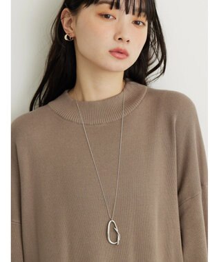 AMERICAN HOLIC ノットメタルトップネックレス Silver