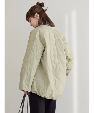 AMERICAN HOLIC キルポカスクエアステッチキルトコート Beige