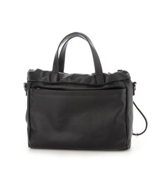 Y'SACCS コーティングキャンバス　2WAYミニトート ブラック