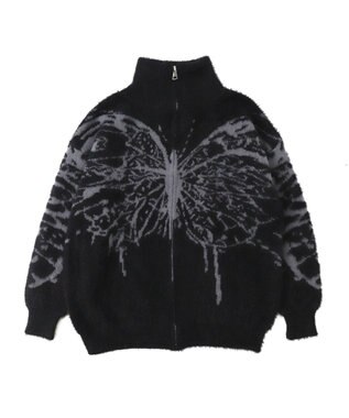 WEGO バタフライジップニット ブラック